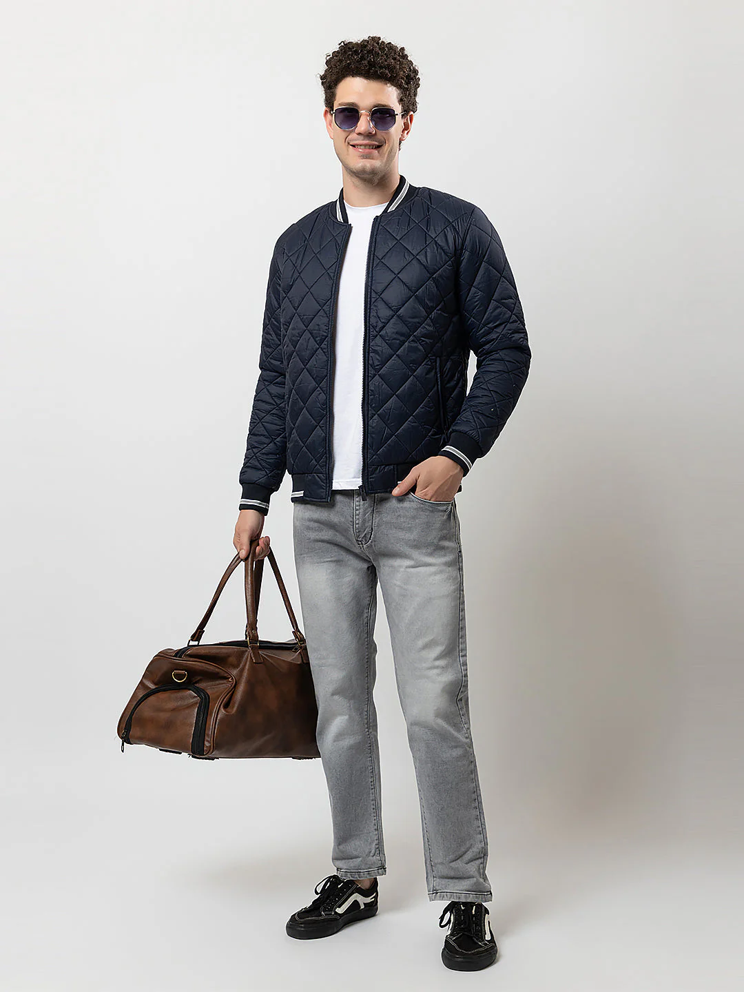 Men's Quilted Zipper Jacket - Image 7