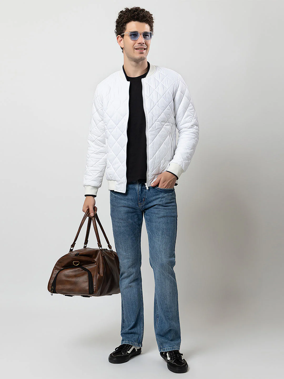 Men's Quilted Zipper Jacket - Image 7