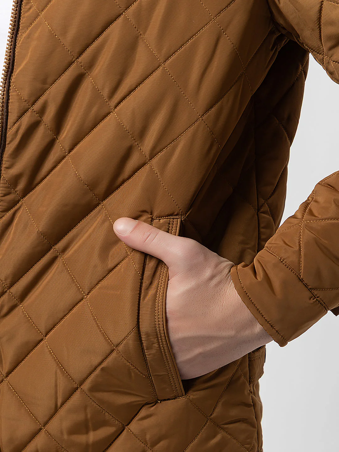 Men's Quilted Zipper Jacket - Image 5