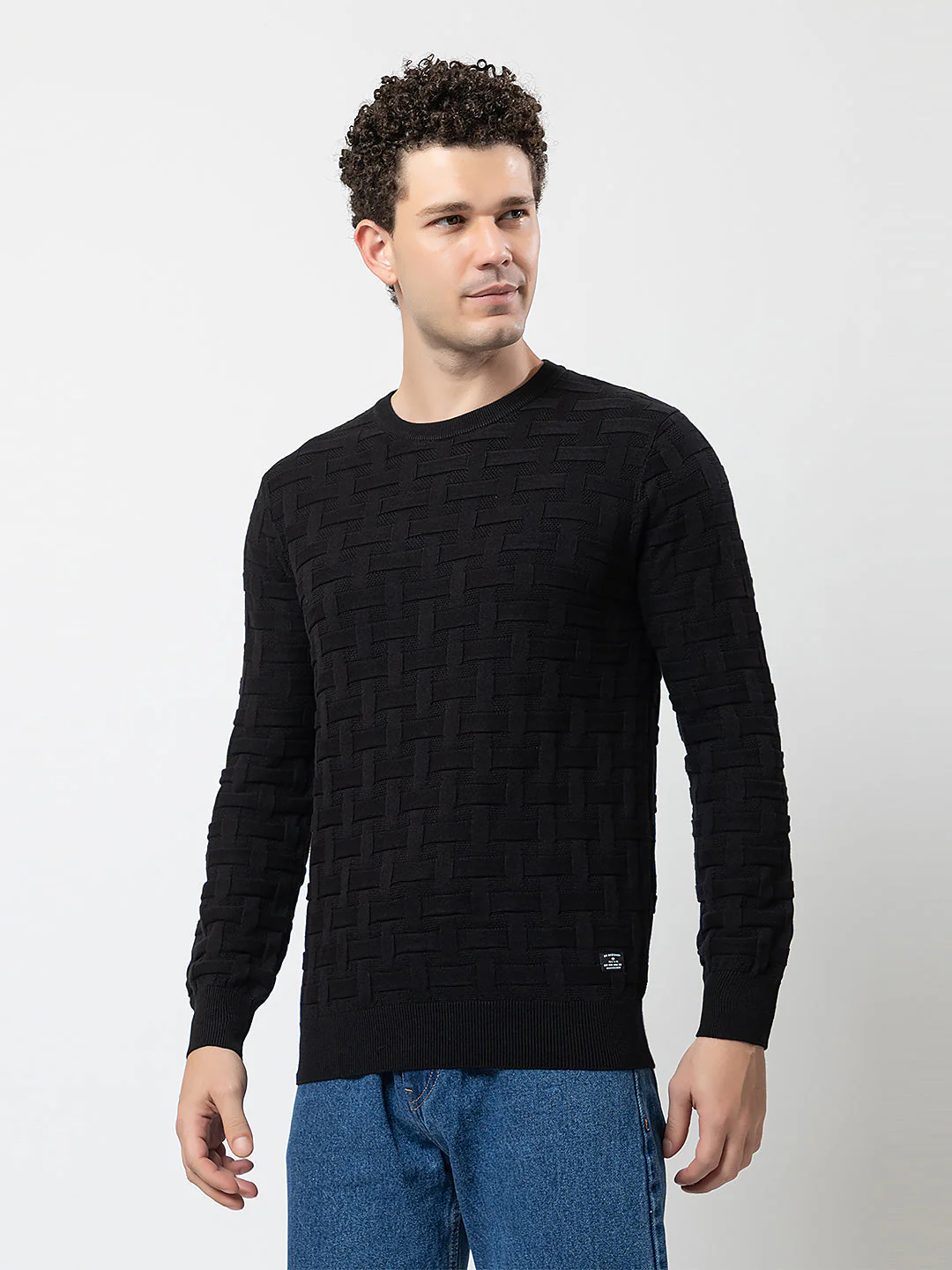 Men’s Solid Color Sweater - Image 3