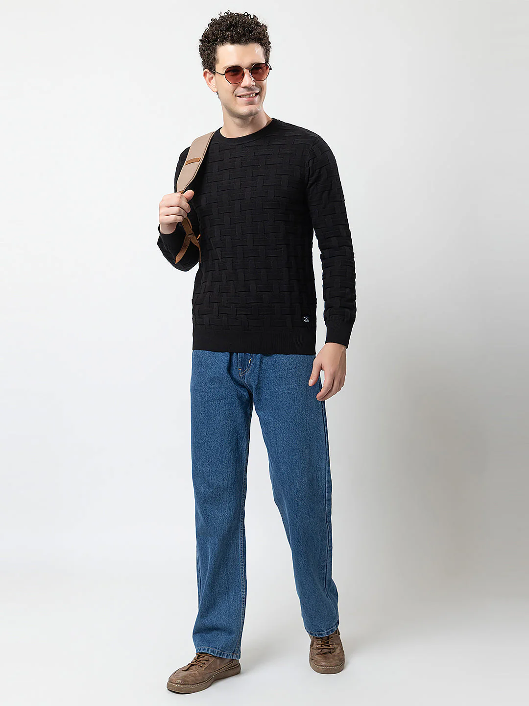 Men’s Solid Color Sweater - Image 4