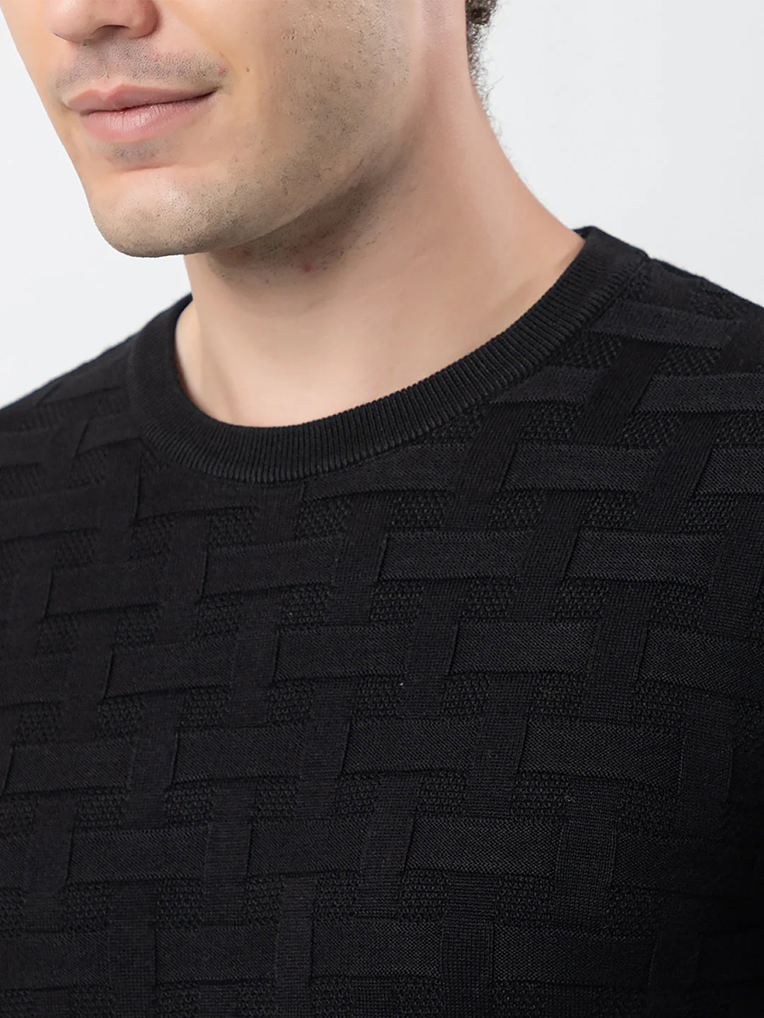 Men’s Solid Color Sweater - Image 6