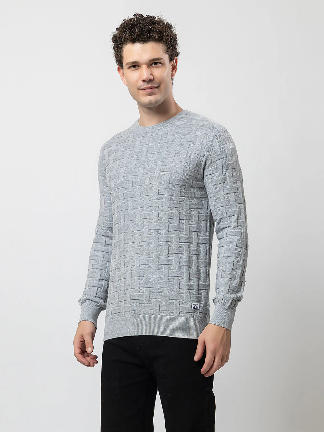 Men’s Solid Color Sweater - Image 3