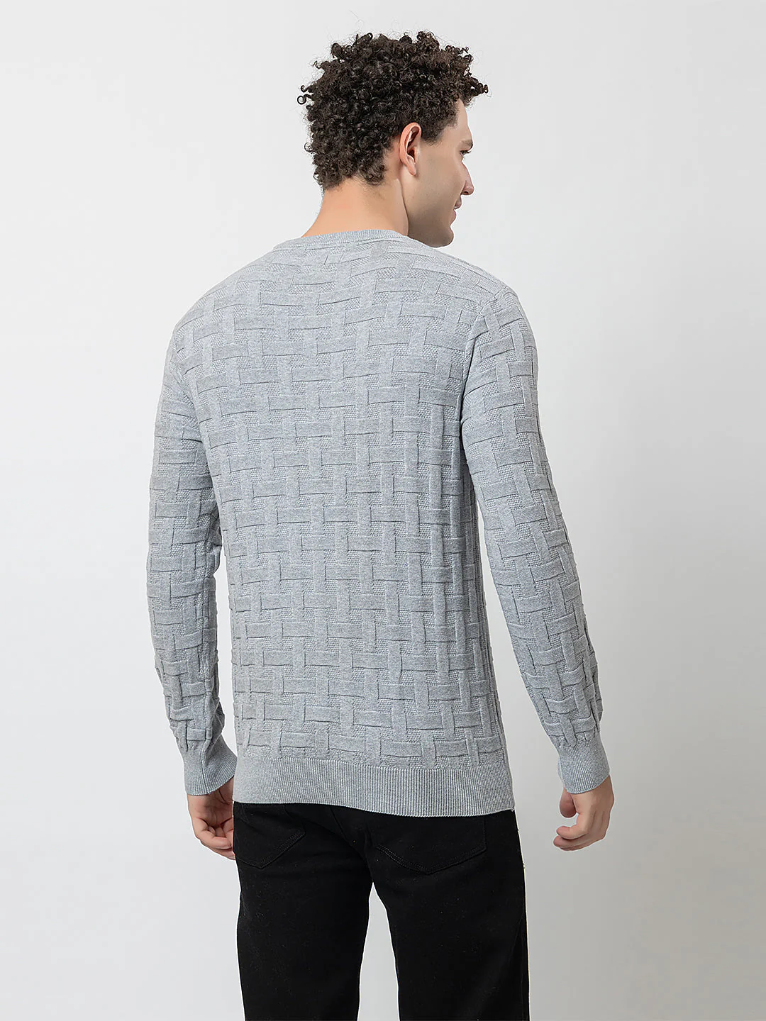 Men’s Solid Color Sweater - Image 4