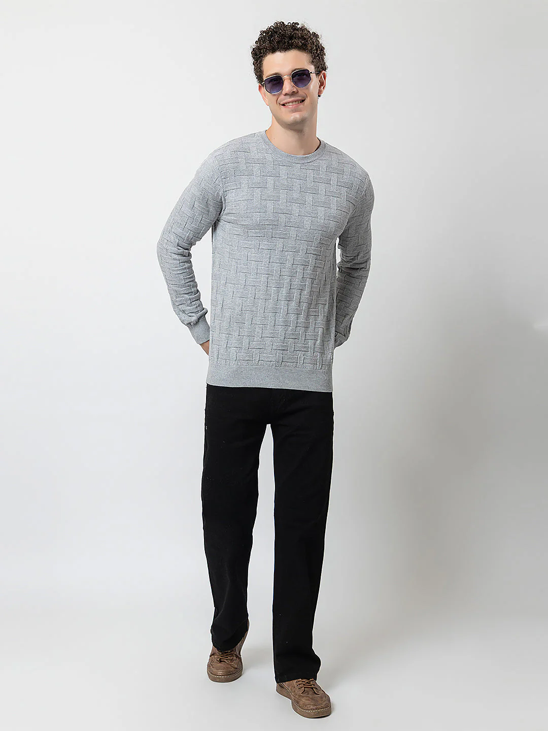Men’s Solid Color Sweater - Image 7