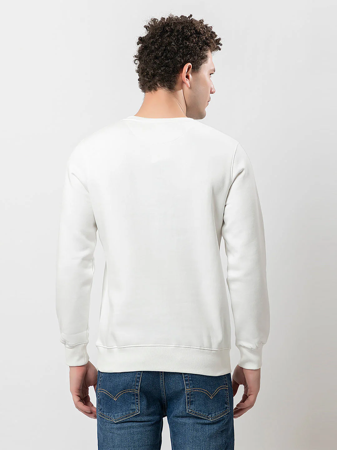 Men's Solid Graphic Sweatshirt - Image 4