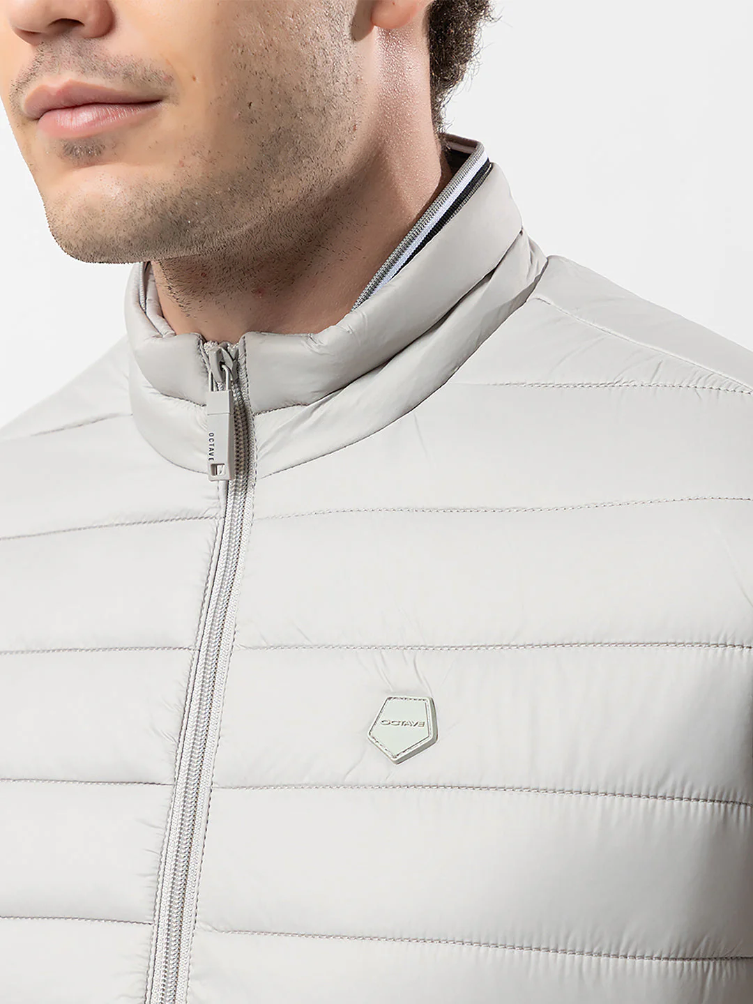 Men's Solid Puffer Jacket - Image 5