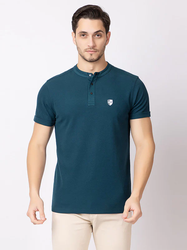 Men's Mandarin-collar T-shirt