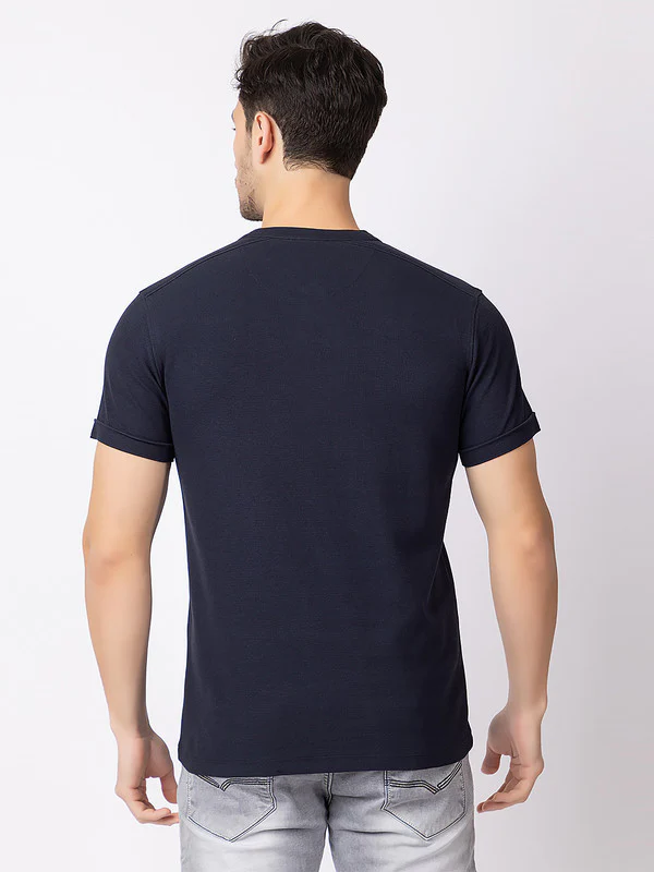 Men's Mandarin-collar T-shirt - Image 15