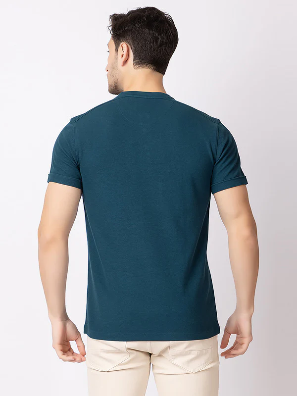 Men's Mandarin-collar T-shirt - Image 7