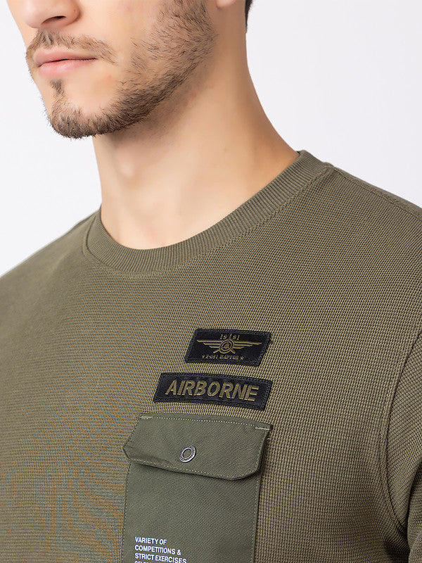 Men's Military Style Roundneck - Image 4