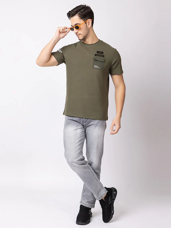 Men's Military Style Roundneck - Image 6
