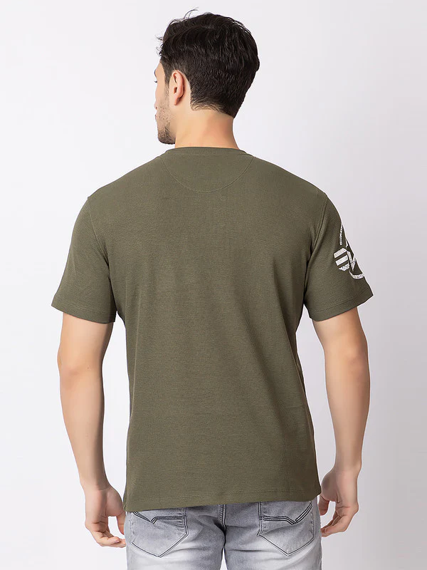Men's Military Style Roundneck - Image 8