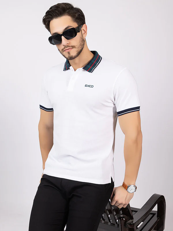 Men's Checked-print Collar Polo - Image 11