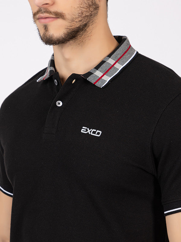 Men's Checked-print Collar Polo - Image 5