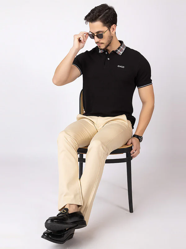 Men's Checked-print Collar Polo - Image 7