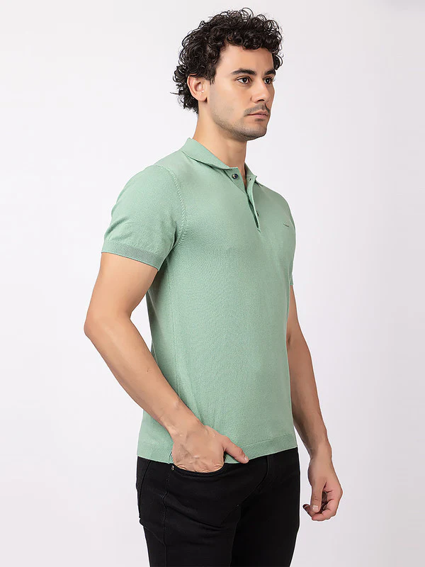 Plain Knit Classic Polo - Image 10