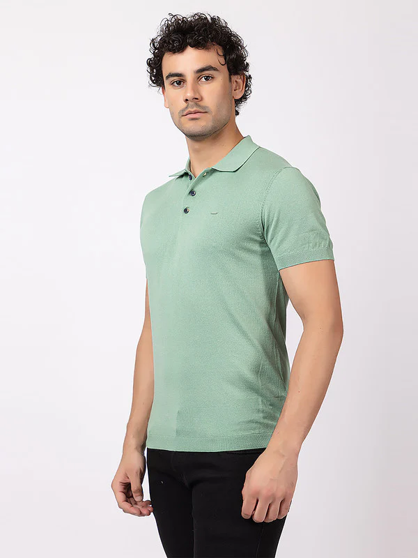 Plain Knit Classic Polo - Image 11