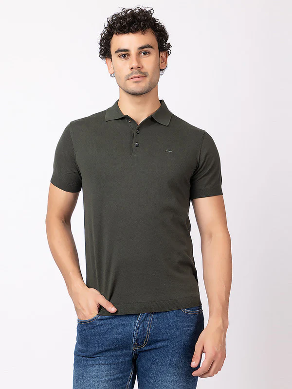 Plain Knit Classic Polo - Image 15