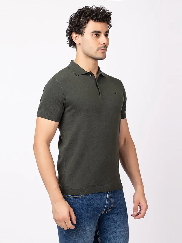 Plain Knit Classic Polo - Image 17