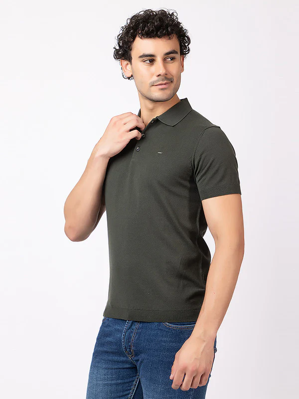Plain Knit Classic Polo - Image 18