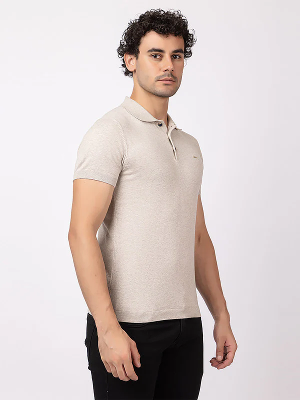 Plain Knit Classic Polo - Image 3