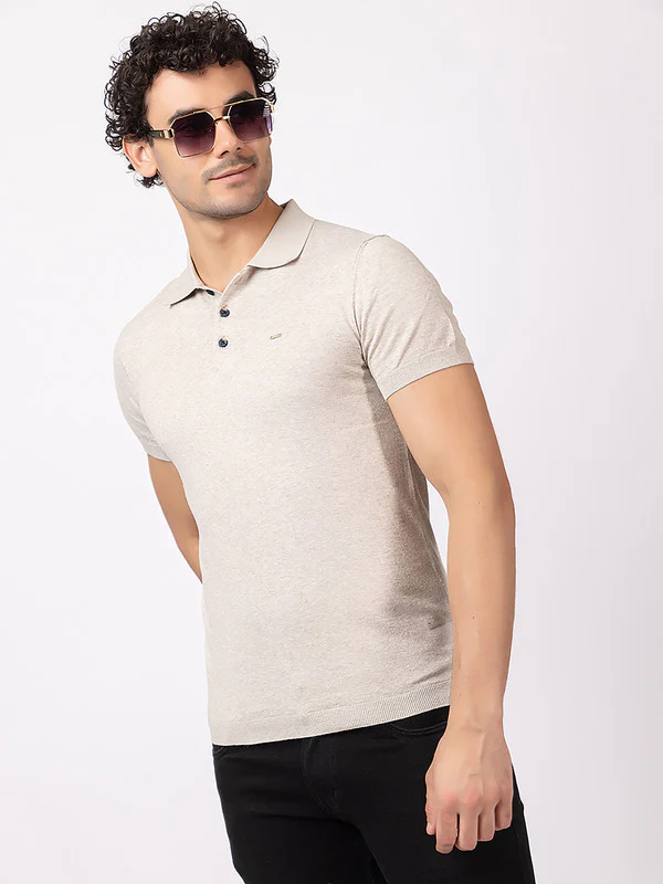 Plain Knit Classic Polo - Image 6