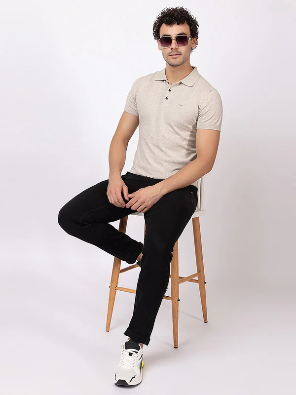Plain Knit Classic Polo - Image 7