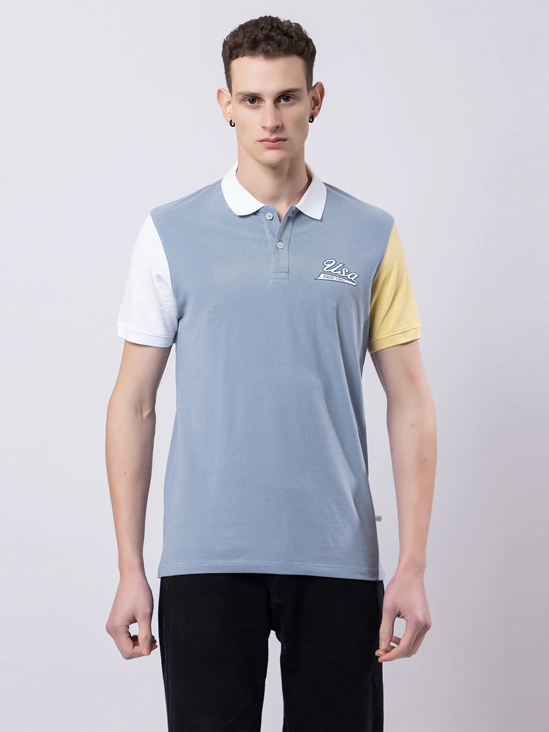 Men's Tricolor Polo T-shirt