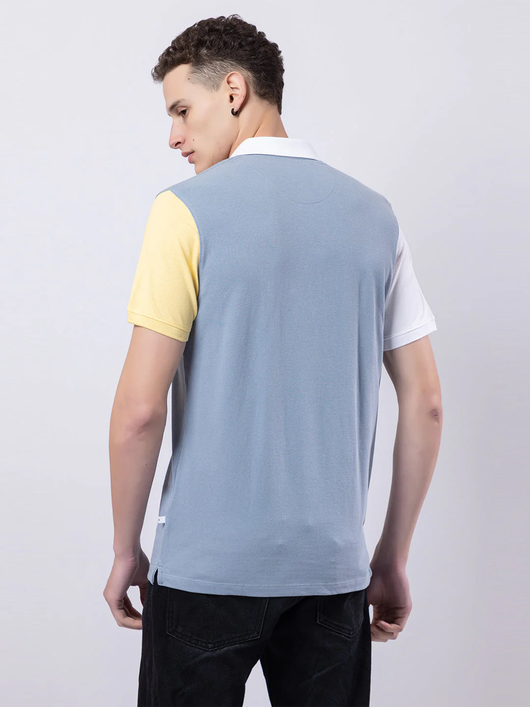 Men's Tricolor Polo T-shirt - Image 2