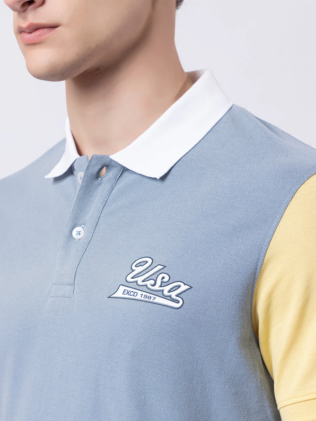 Men's Tricolor Polo T-shirt - Image 4