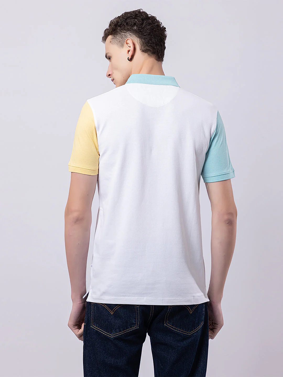 Men's Tricolor Polo T-shirt - Image 9