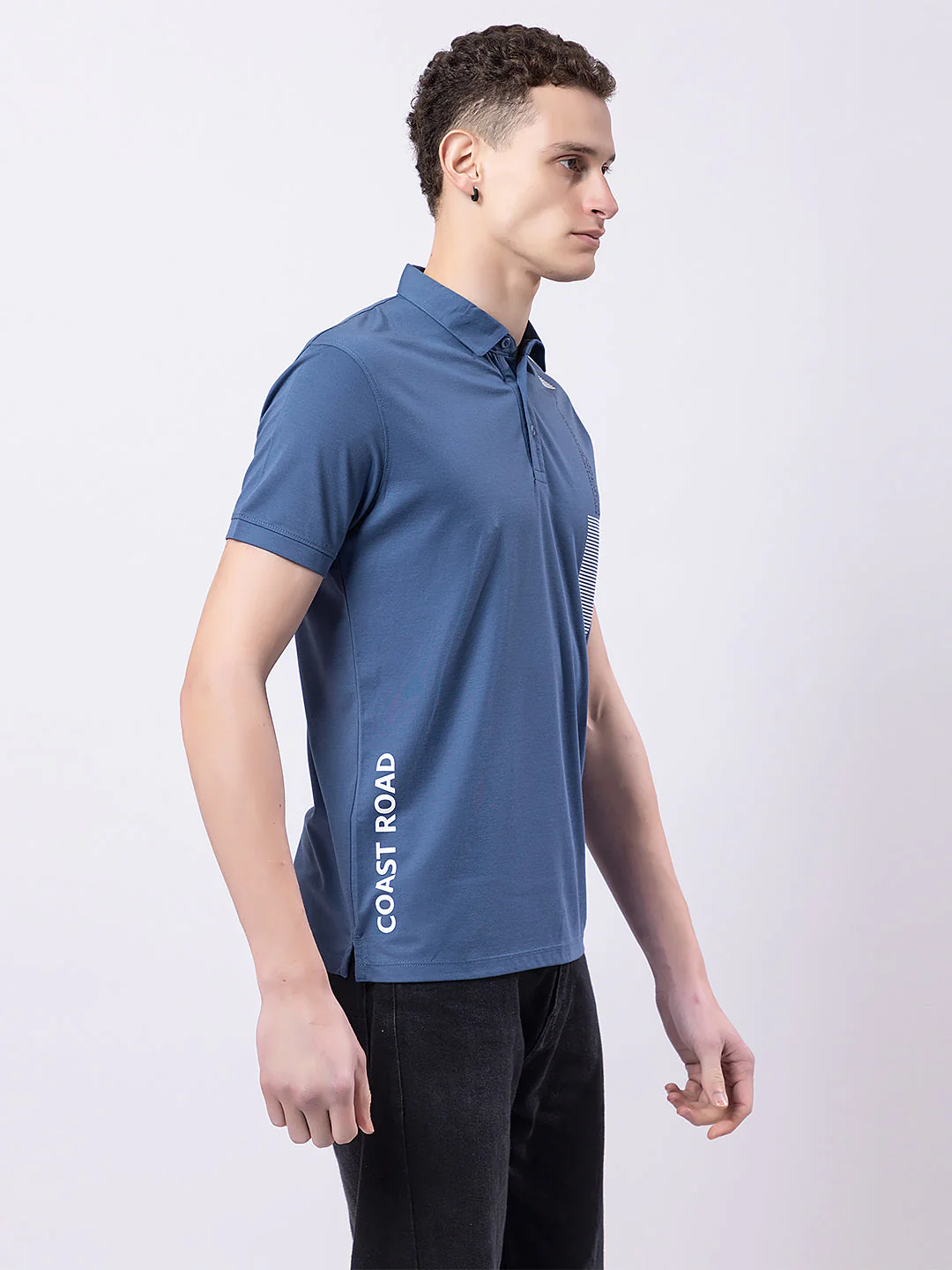 Men's Vertical Side-print Polo - Image 11