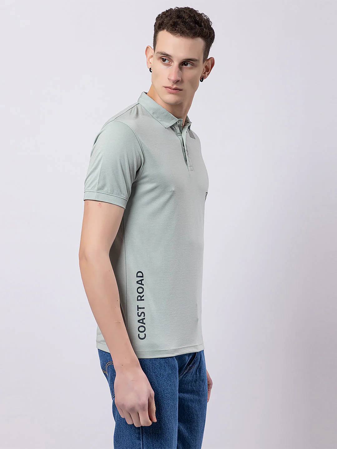 Men's Vertical Side-print Polo - Image 16