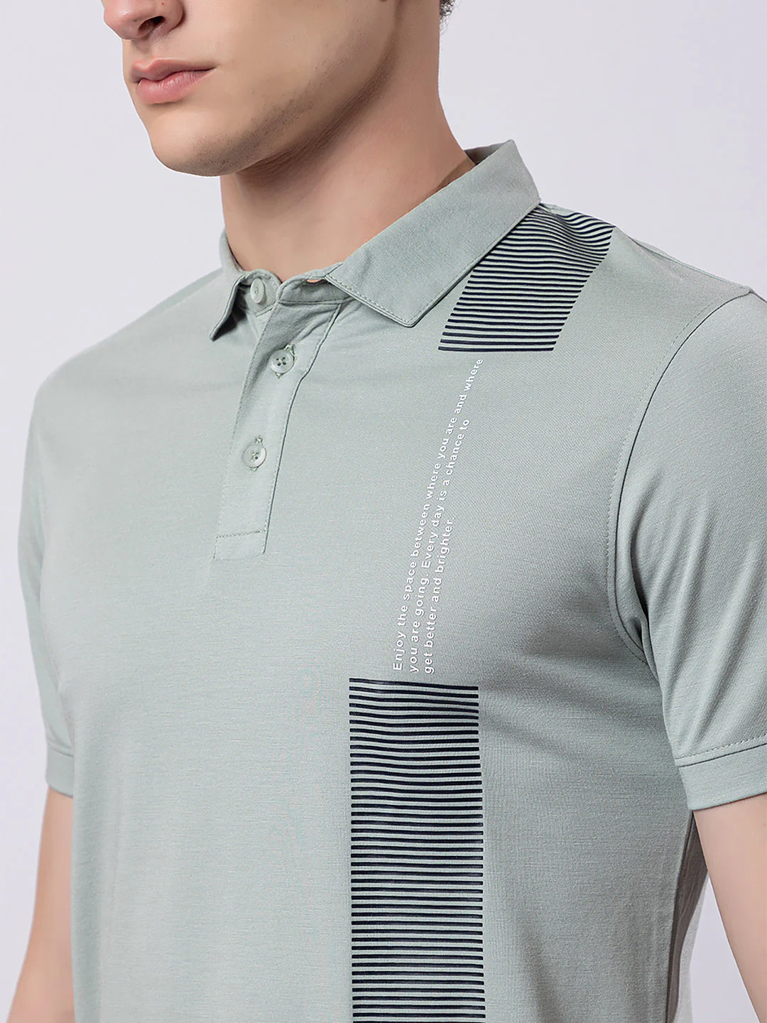 Men's Vertical Side-print Polo - Image 18