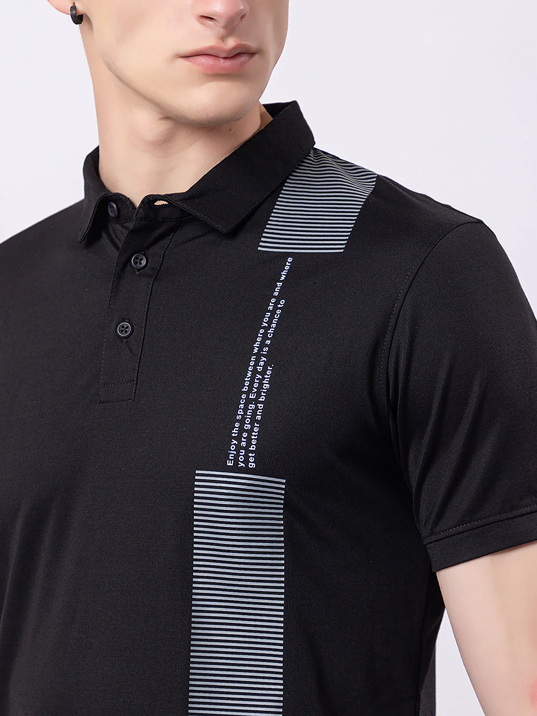 Men's Vertical Side-print Polo - Image 3