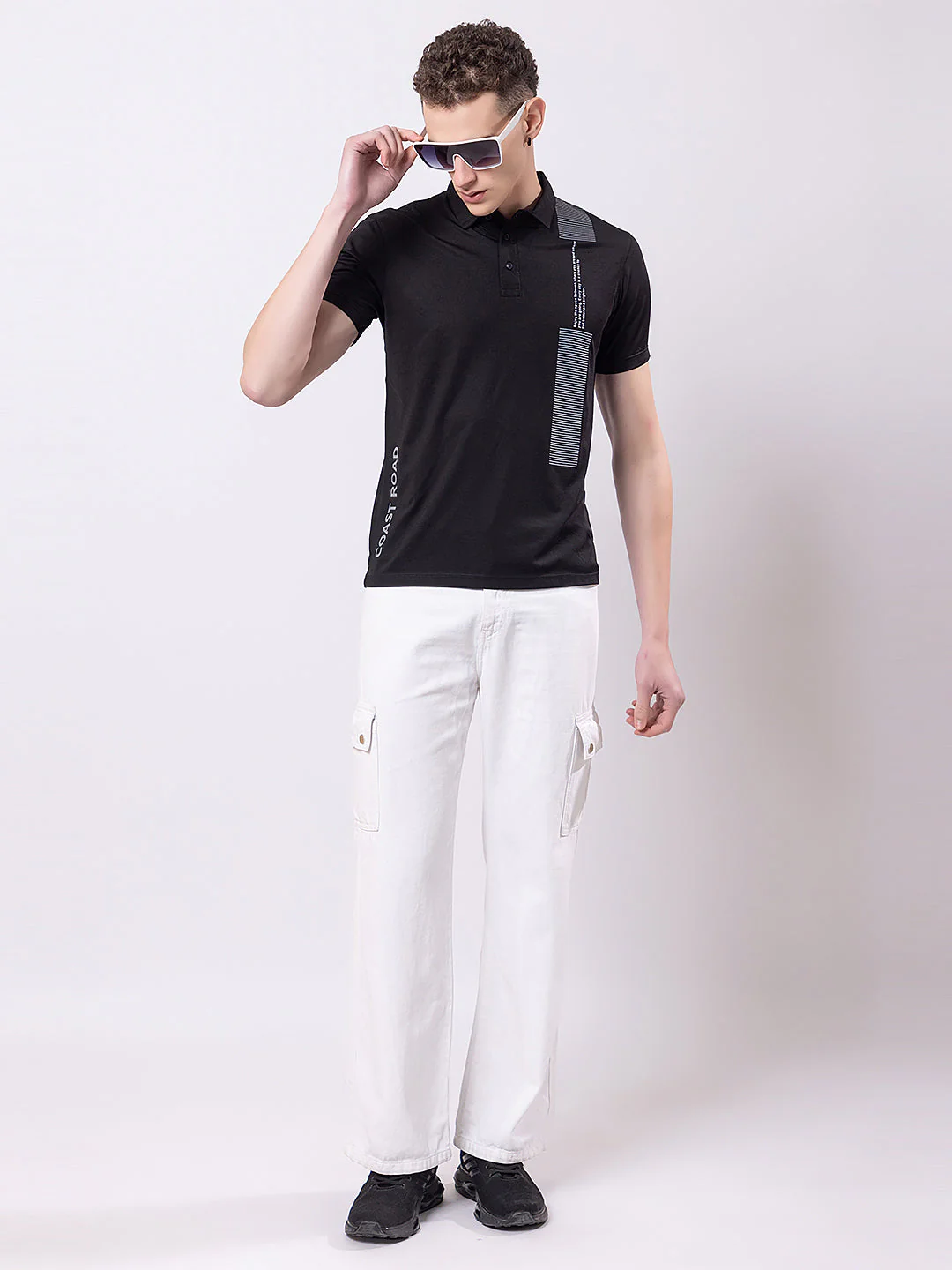 Men's Vertical Side-print Polo - Image 5