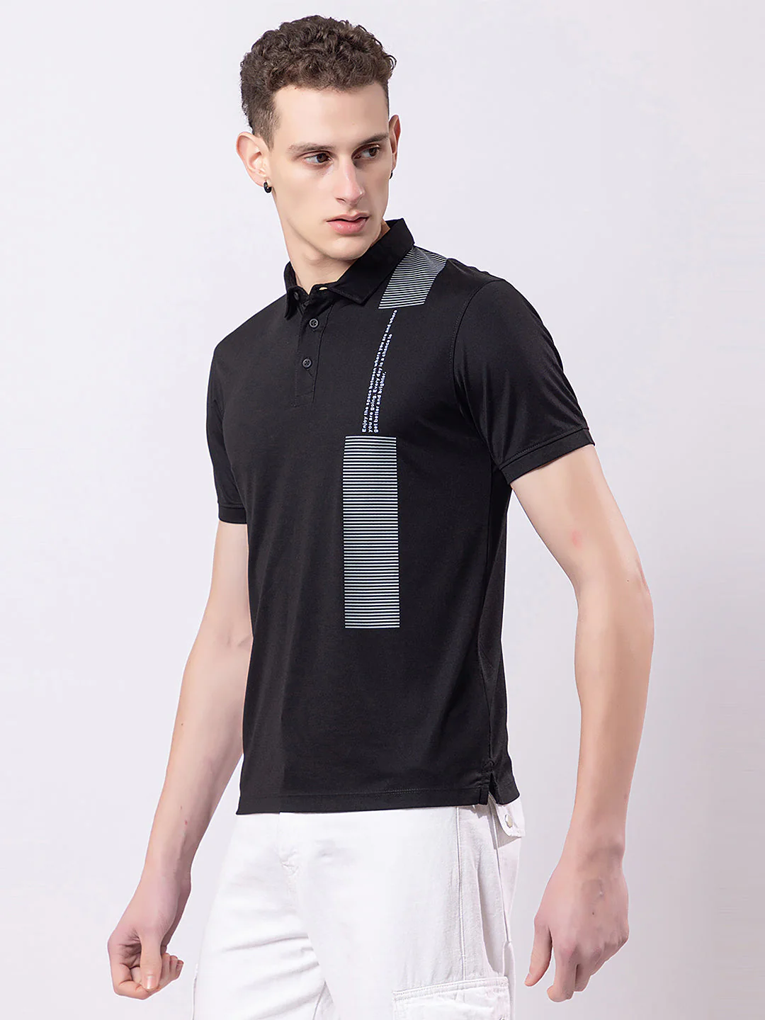 Men's Vertical Side-print Polo - Image 7