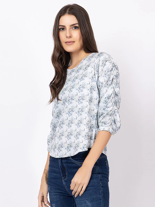 Women's Floral Long-sleeved Top - Image 3