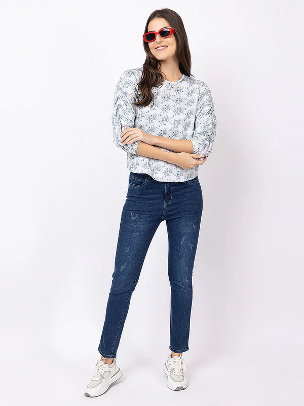 Women's Floral Long-sleeved Top - Image 6