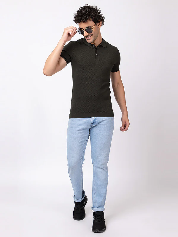 Popcorn Knit Classic Polo - Image 15
