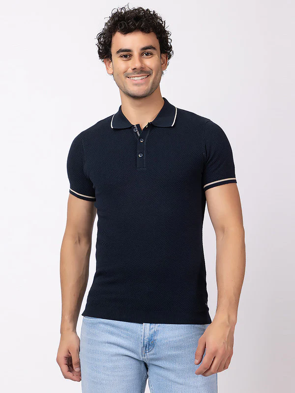 Popcorn Knit Classic Polo - Image 17