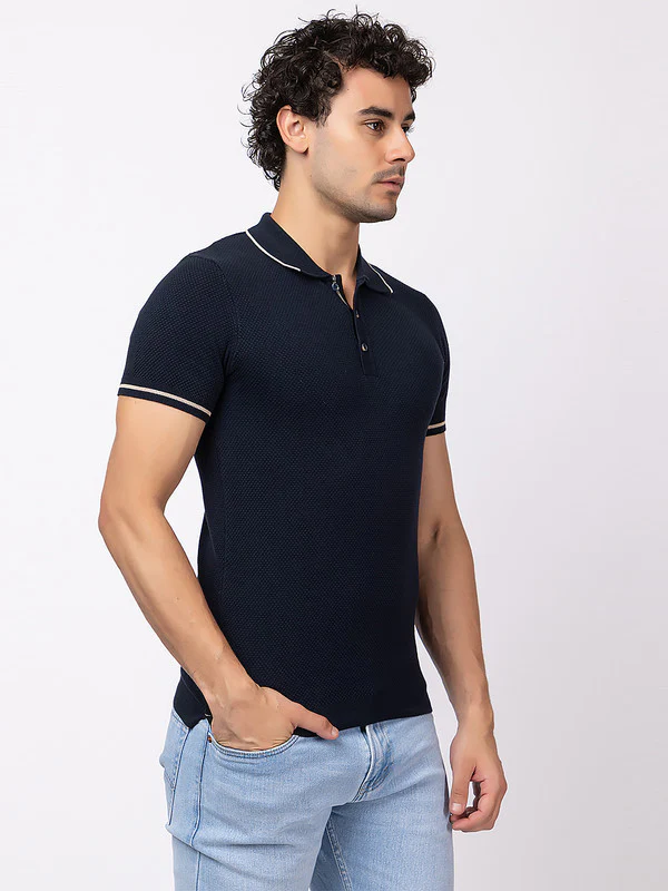 Popcorn Knit Classic Polo - Image 19