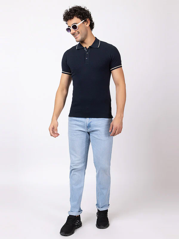 Popcorn Knit Classic Polo - Image 23