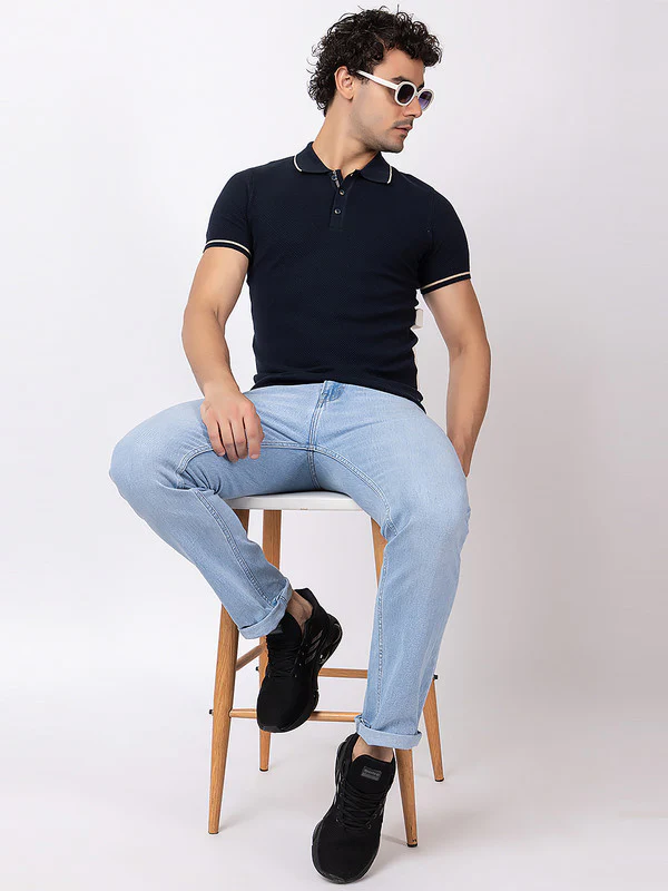 Popcorn Knit Classic Polo - Image 24