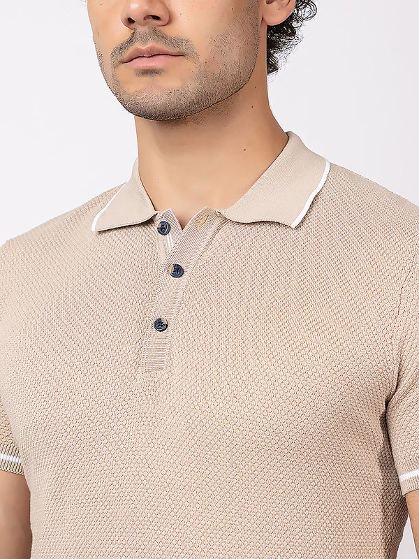 Popcorn Knit Classic Polo - Image 5