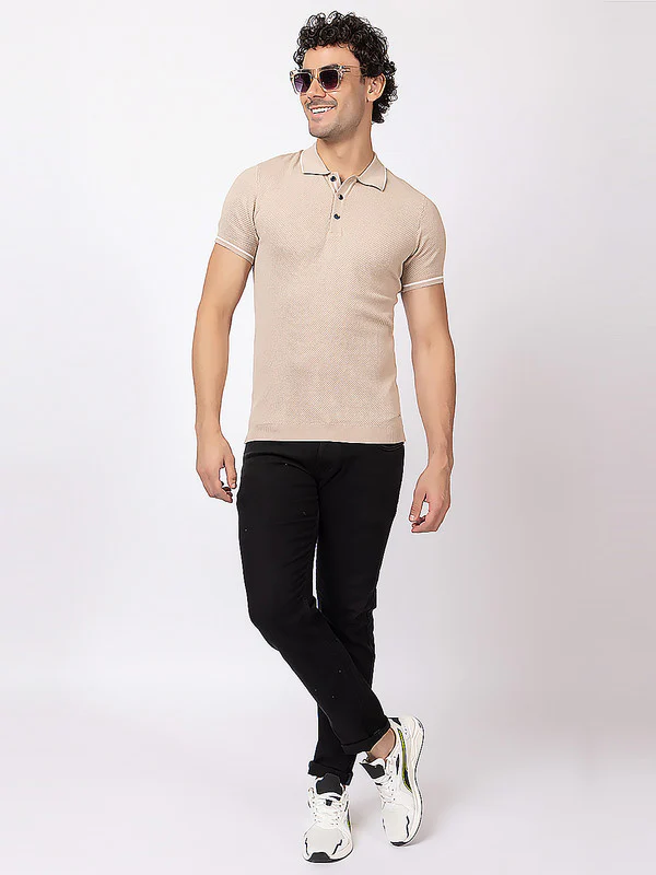 Popcorn Knit Classic Polo - Image 7