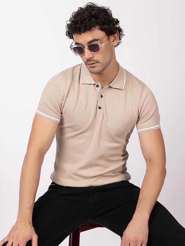 Popcorn Knit Classic Polo - Image 8