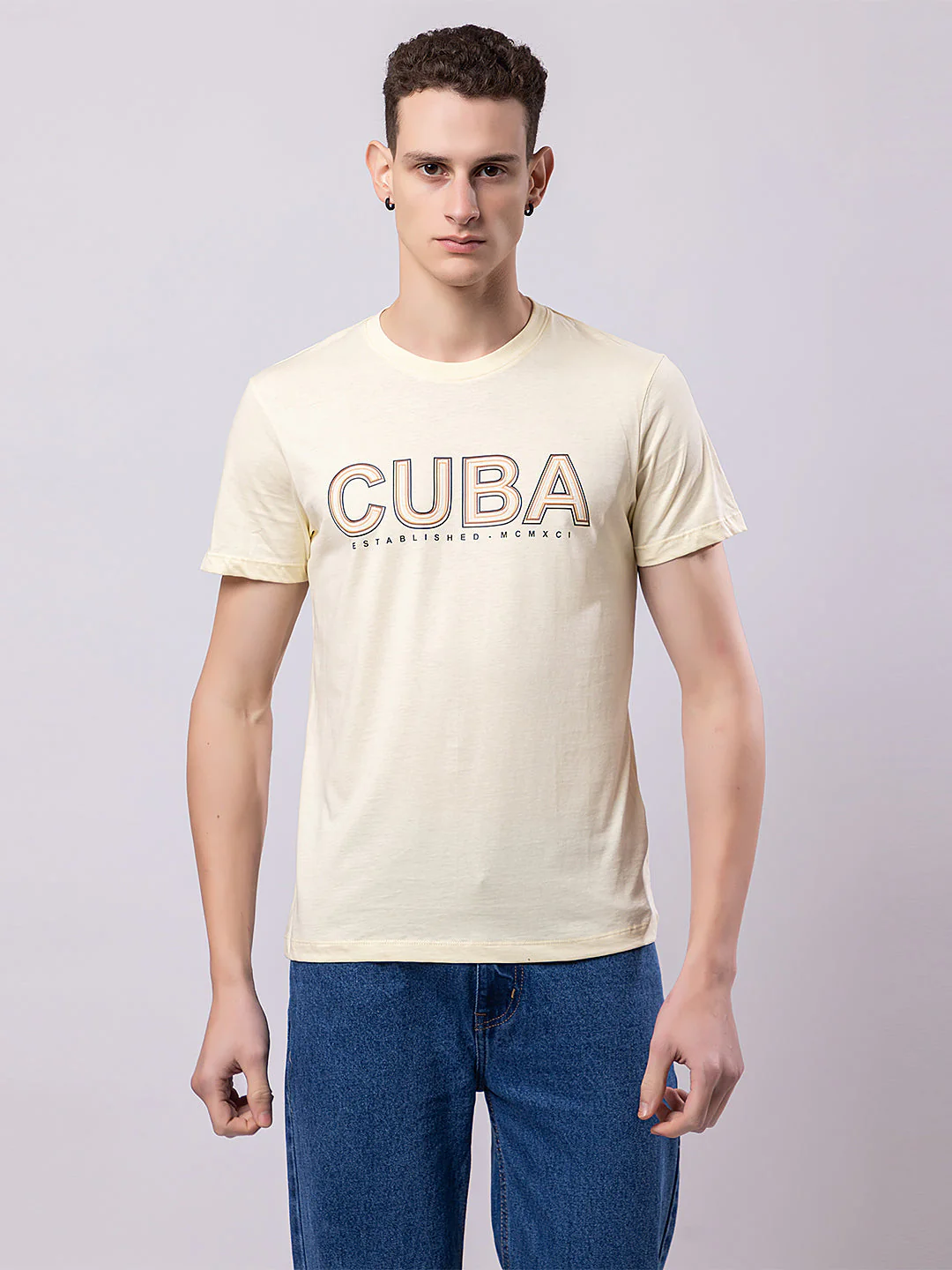 Men's 'CUBA' Round-neck T-shirt