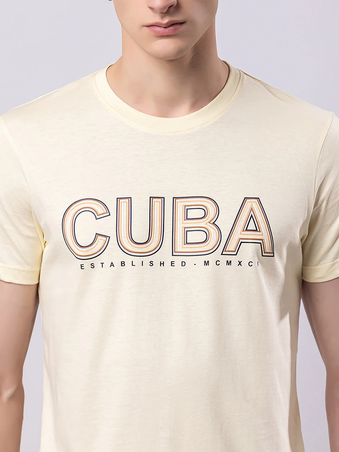 Men's 'CUBA' Round-neck T-shirt - Image 5